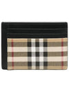 Vintage Check Money Clip Card Wallet Archive Beige - BURBERRY - BALAAN 4