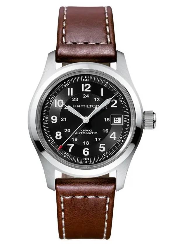 Khaki Field Automatic Watch Brown - HAMILTON - BALAAN 3