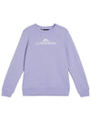 Women's Alpha Crew Neck Sweatshirt Purple - J.LINDEBERG - BALAAN 2