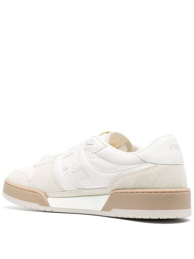 Match FF Logo Low Top Sneakers White - FENDI - BALAAN 4