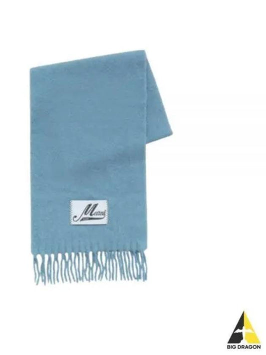 Alpaca Wool Scarf Blue - MARNI - BALAAN 2