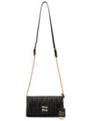 Matelasse Nappa Leather Shoulder Bag Black - MIU MIU - BALAAN 8