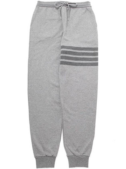 Men's Diagonal Loop Back Track Pants Medium Grey - THOM BROWNE - BALAAN 2