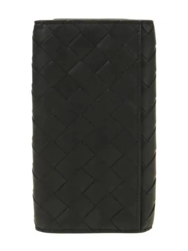 Intrecciato Leather Long Wallet Black - BOTTEGA VENETA - BALAAN 4