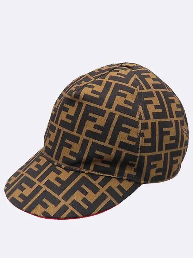 FXQ498 A6NR FF Logo Ball Cap Hat - FENDI - BALAAN 4