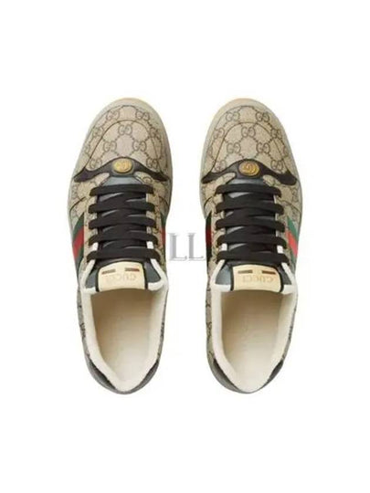 GG Low Top Sneakers Beige - GUCCI - BALAAN 2