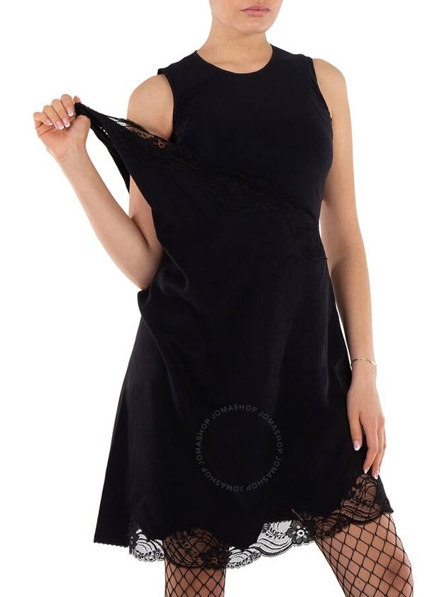 MM6 Black Layered Lace Shift Dress Size X Small - MAISON MARGIELA - BALAAN 2