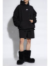 Logo Print Hoodie Black - BALENCIAGA - BALAAN 4