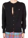 Ripped Embroidery Cardigan Black - VIVIENNE WESTWOOD - BALAAN 3