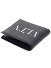 Men's VLTN Logo Half Wallet Black - VALENTINO - BALAAN 5