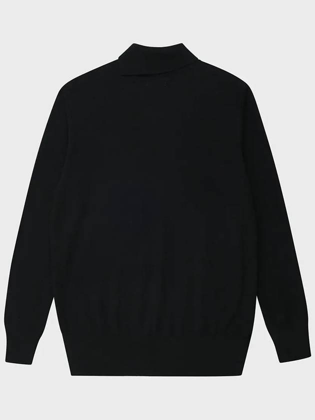 Cashmere Slit Turtleneck Knit Black - NOIRER - BALAAN 5