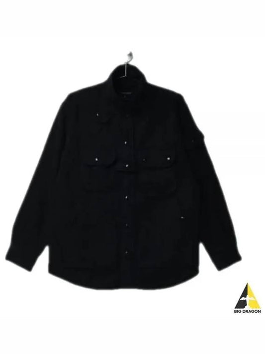 Explorer Shirt Jacket Black Polyester Fake Melton 22F1D037 LN171 DZ014 - ENGINEERED GARMENTS - BALAAN 1