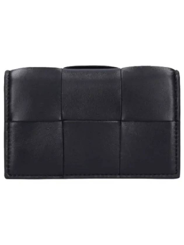 business card holder black wallet - BOTTEGA VENETA - BALAAN 1