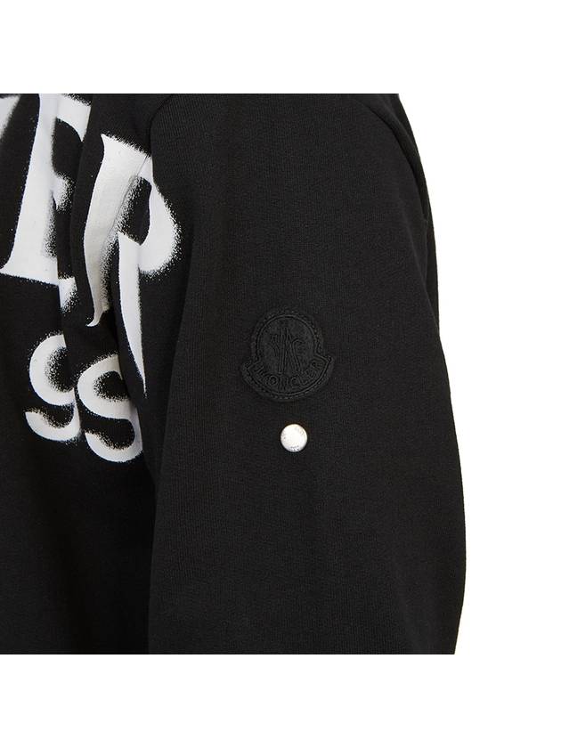 Logo Print Hoodie Black - MONCLER - BALAAN 9