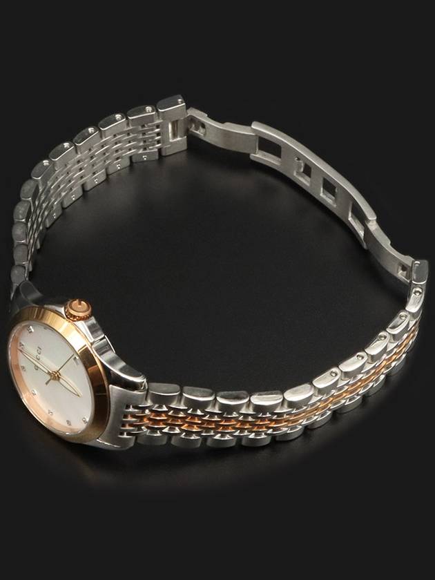 27MM Steel Quartz Mother of Pearl G Timeless 12P Diamond Women s Watch YA126514 - GUCCI - BALAAN 3