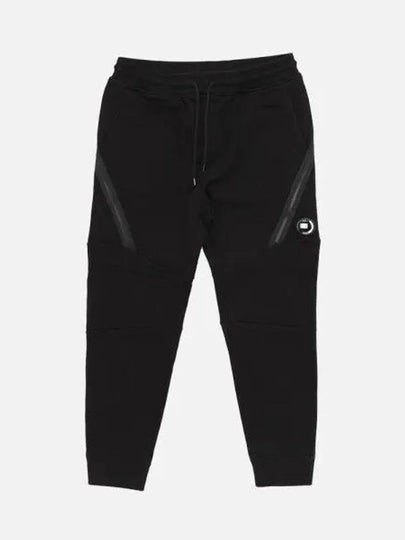 Diagonal Raised Fleece Track Pants Black - CP COMPANY - BALAAN 2