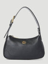 Aphrodite Double G Small Shoulder Bag Black - GUCCI - BALAAN 3