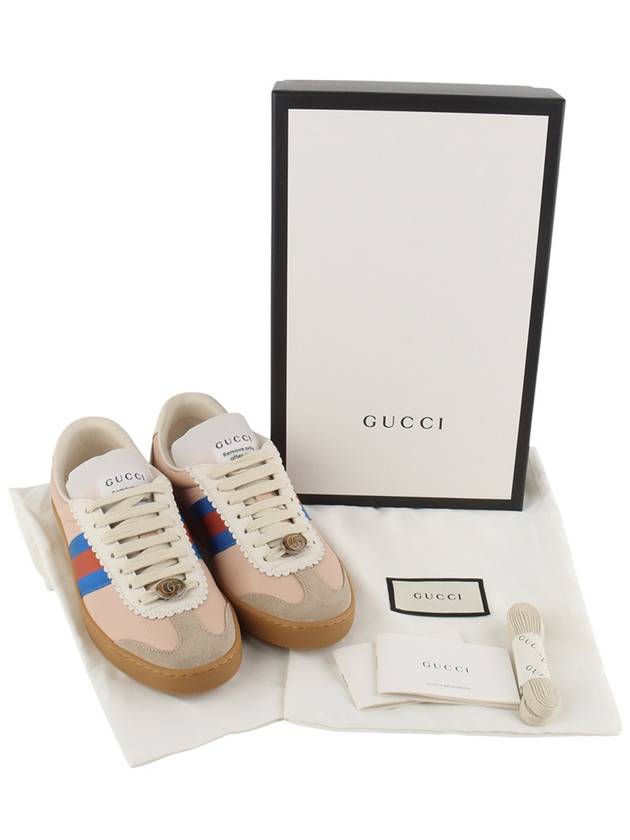 624484 Web leather striped sneakers 35 1 2 size 34012Y - GUCCI - BALAAN 8