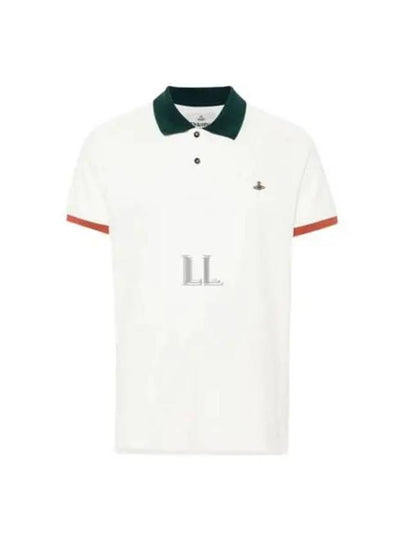 Classic ORB Logo Polo Shirt White - VIVIENNE WESTWOOD - BALAAN 2