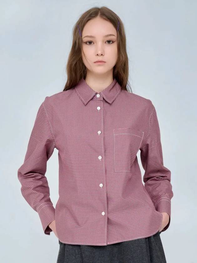 Small check short outer shirt red 0032A - VOYONN - BALAAN 10