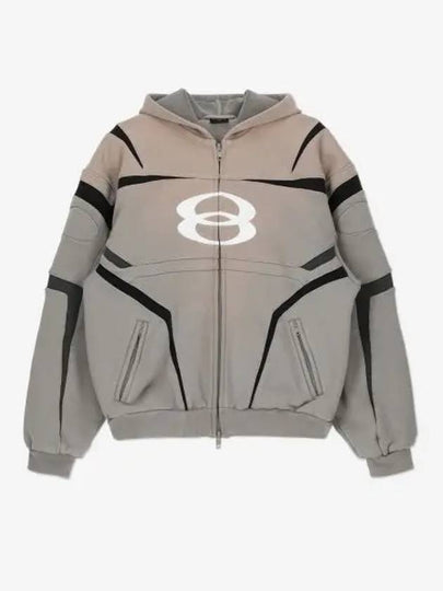 Unity Sports Icon Zip Up Hoodie Grey - BALENCIAGA - BALAAN 2