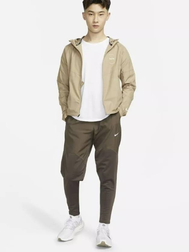 Miler Repel Running Jacket Khaki Light Orewood Brown - NIKE - BALAAN 9