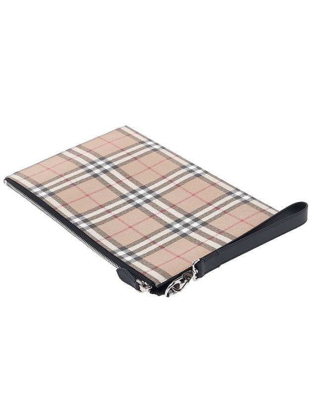 Vintage Check Clutch Bag Beige - BURBERRY - BALAAN 5