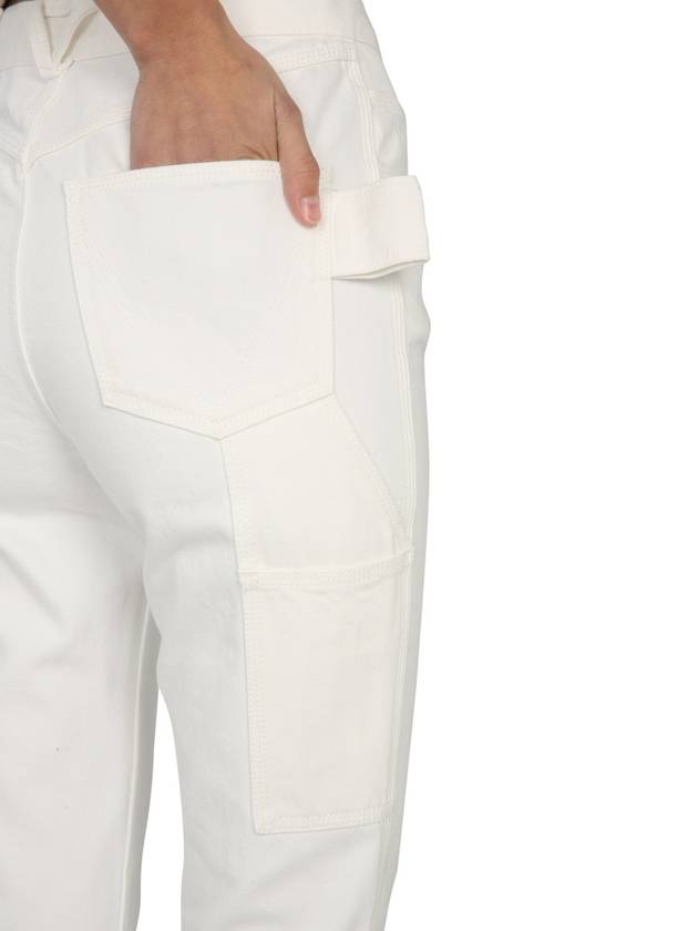 Bootcut Denim Jeans White - BOTTEGA VENETA - BALAAN 5