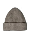 Logo Patch Knit Beanie Sand - GANNI - BALAAN 3