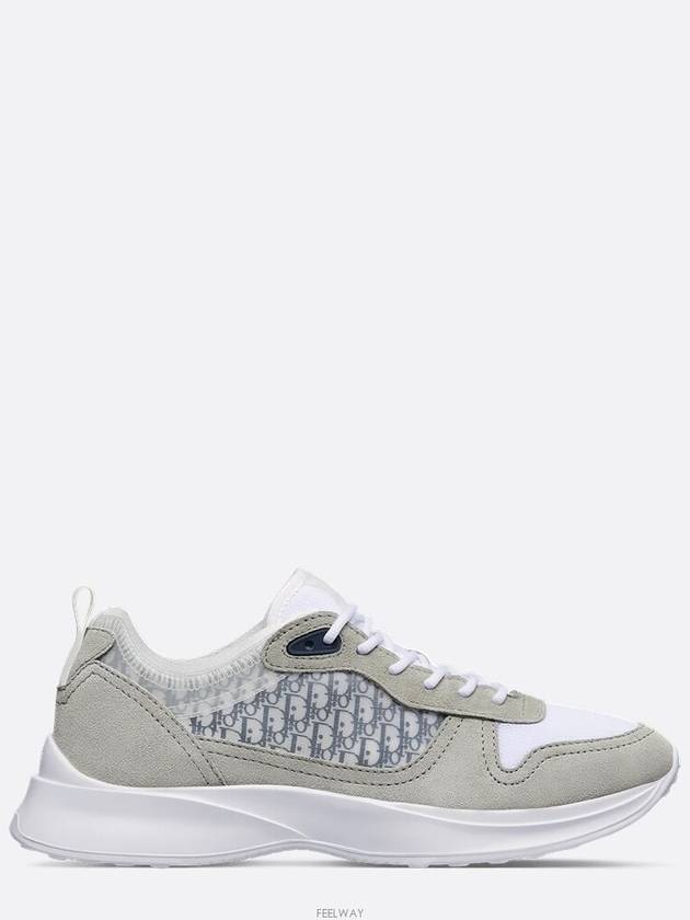 B25 Running Canvas Suede Sneakers Grey - DIOR - BALAAN 6