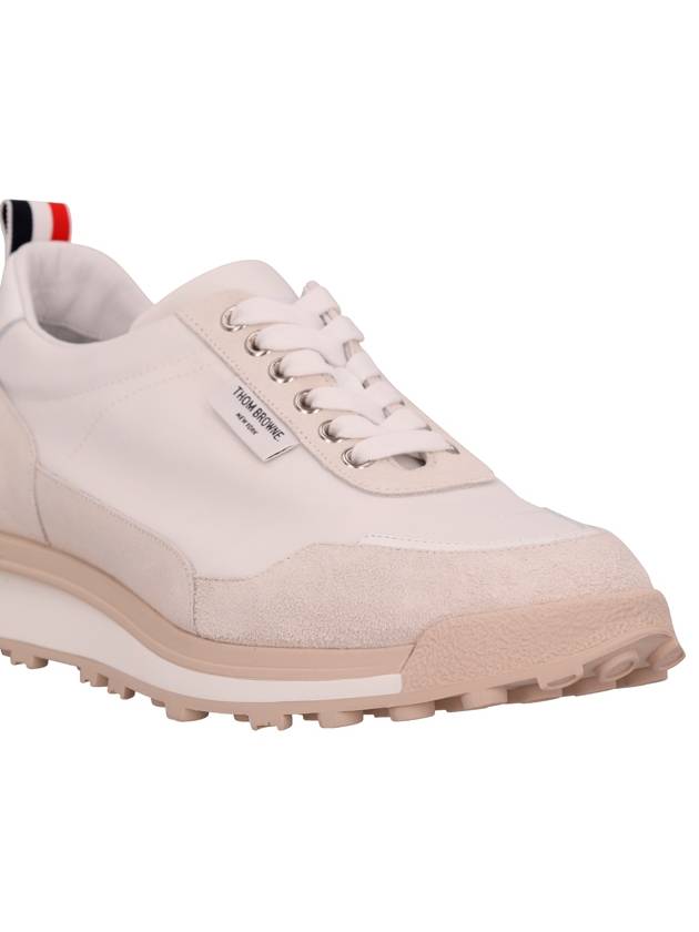 Alumni Eco Nylon Sneaker Tonal White Fun Mix - THOM BROWNE - BALAAN 6