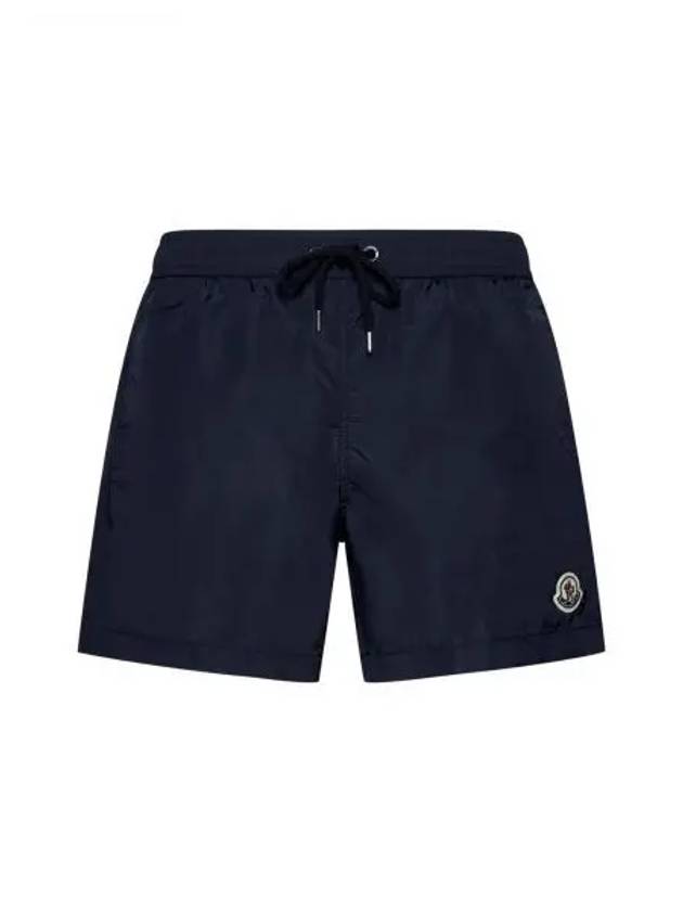 Logo Swim Shorts Night Blue - MONCLER - BALAAN 2