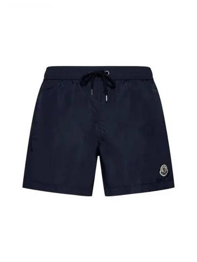 Logo Swim Shorts Night Blue - MONCLER - BALAAN 2