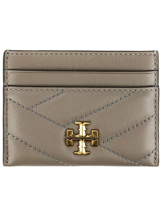 Kira Chevron Logo Card Wallet Grey - TORY BURCH - BALAAN 2