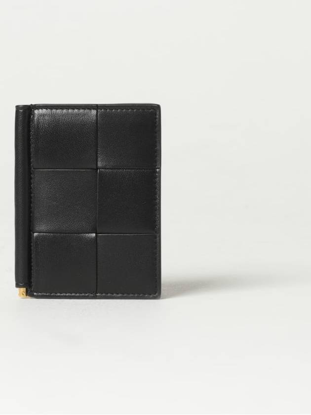 Cassette Leather Money Clip Black - BOTTEGA VENETA - BALAAN 2