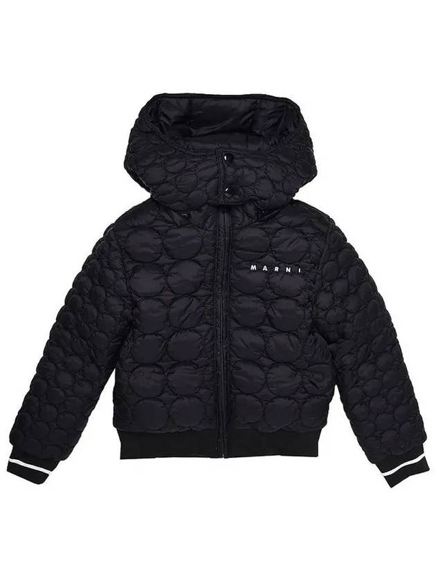 Kids Logo Quilted Jacket Black M00486 M00LU 0M900 - MARNI - BALAAN 2