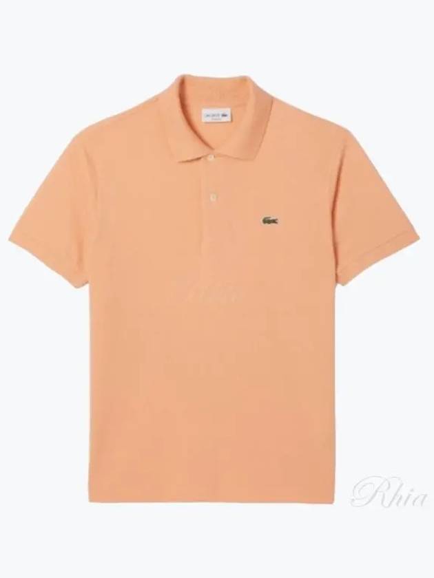 Men's Logo Classic Fit Cotton Short Sleeve Polo Shirt Orange - LACOSTE - BALAAN 2