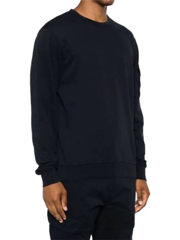 Men's Lens Wafen Light Fleece Sweatshirt Blue - CP COMPANY - BALAAN 4