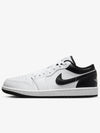 Nike Air Jordan 1 Low White and Black 553558 132 - JORDAN - BALAAN 1