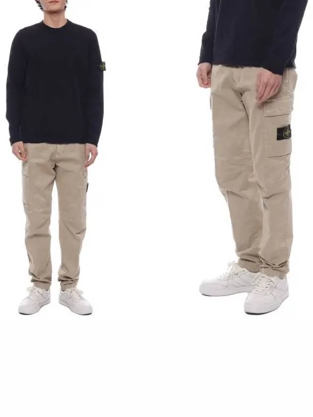 Compass Badge Cargo Straight Pants Beige - STONE ISLAND - BALAAN 2