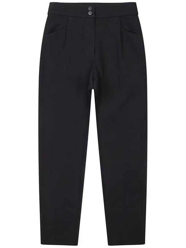 Golf Wear Twill Semi Baggy Pants Black - WHITEBALL - BALAAN 1