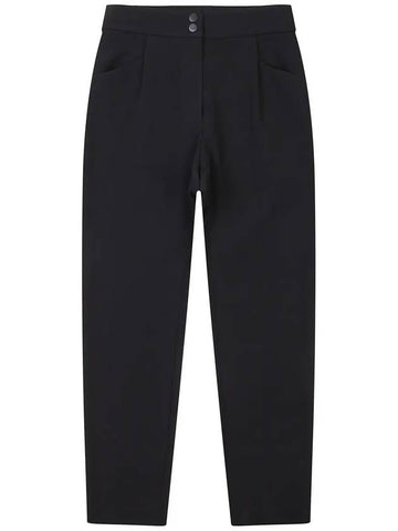 Golf Wear Twill Semi Baggy Pants Black - WHITEBALL - BALAAN 1