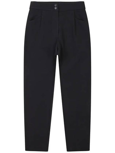 Golf Wear Twill Semi Baggy Pants Black - WHITEBALL - BALAAN 1