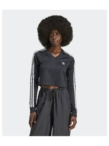 adidas long sleeve cropped jersey black IT9707 - ADIDAS - BALAAN 1