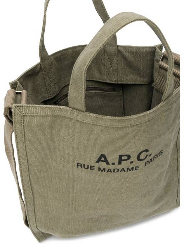 Recovery Logo Printing Cotton Tote Bag Khaki - A.P.C. - BALAAN 5