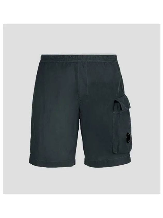 Men's Lens Wappen Chrome Beach Shorts Dark Grey - CP COMPANY - BALAAN 2