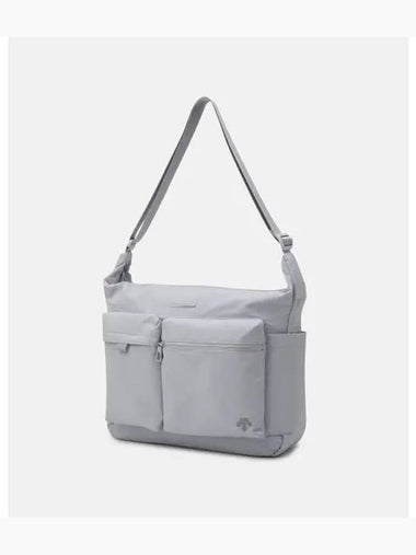 Sports basic two pocket hobo bag light gray SP323UBG79 - DESCENTE - BALAAN 1