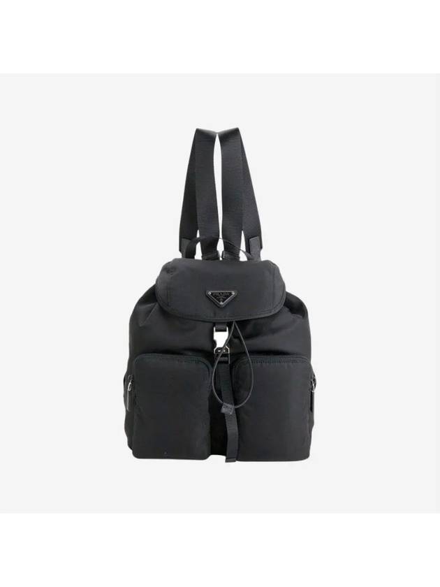 Nylon Triangle Logo Pocono Backpack Black - PRADA - BALAAN 3