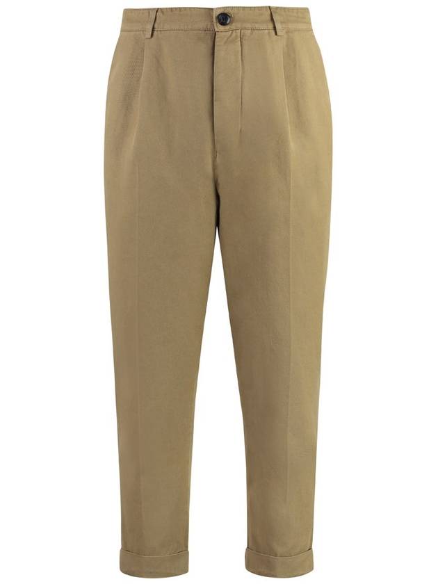 Dondup Adam Stretch Cotton Chino Trousers - DONDUP - BALAAN 1