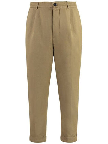 Dondup Adam Stretch Cotton Chino Trousers - DONDUP - BALAAN 1